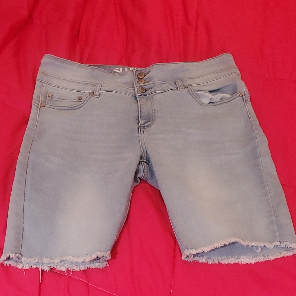 Stylish Light Blue Women's Jean Shorts